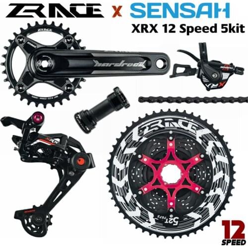 ZRACE x SENSAH XRX 12 Speed Crankset + Shifter + Rear Derailleur 12s + Alpha Cassette 52T / Chainring + Chain, EAGLE GX / M9100
