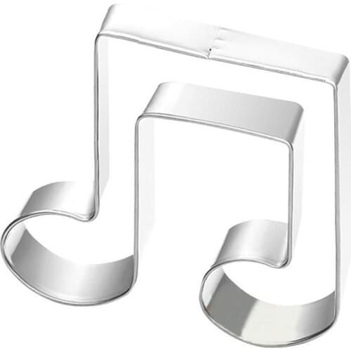 1 Pcs Music Note Cookie Cutter Biscuit Mould 3D Stainless Steel Fondant Mold DIY Baking Tools Kitchen Decorating Wholesale Hot