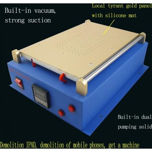 1pcs Built-in Dual Vacuum Pump 14 inch for i-Pad for phone Glass LCD Separator Split Screen Repair Machine for Tablet PC