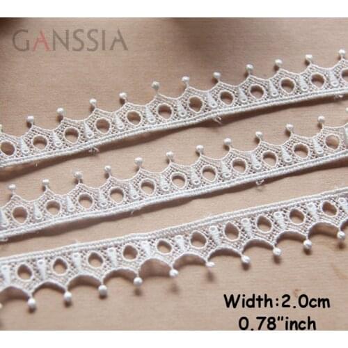 1yrd/lot Width:2.0cm Exquisite Crown design water soluble lace trims embroidered lace,Handmade DIY clothing accessories.(ss-681)