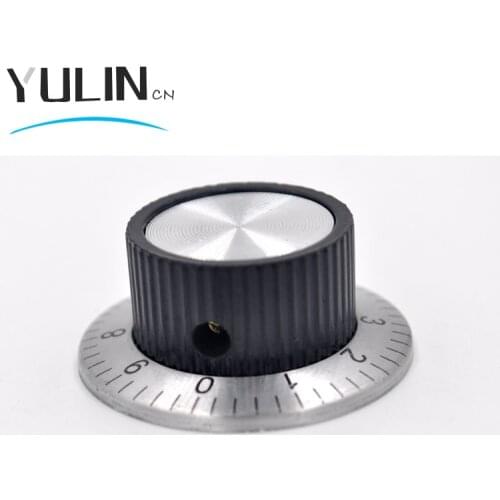 10pcs/lot C2 A Type 360 Degree Scale Dials 10 Turn Concentric Volume Switch Control Rotary Digital Potentiometer Knob 6mm Shaft