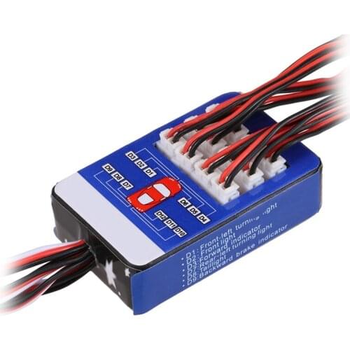 12 LED Lighting Kit Steering Brake Simulation Flash Light for 1/10 Scale Models RC Car Yokomo Tamiya HSP HPI AXIAL RC4WD