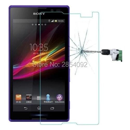 2pcs 2.5D For Sony Xperia C S39h Tempered Glass Front Protective Film Front Screen Protector for C2305 C2304 Guard Verre Saver