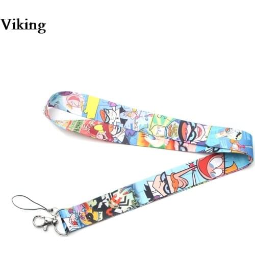 20pcs/set Anime Lanyards For Keys ID Card Smartphone Neck Strap Keychains USB badge Holder Phone Hang Rope Lanyard G0290
