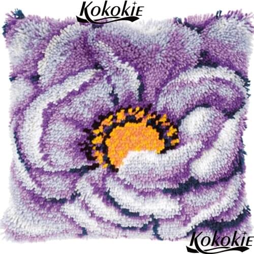 3D cushion mat do it yourself cross stitch kits Cushion embroidery yarn handicraft Crocheting Rug yarn Latch hook rug 3d carpe