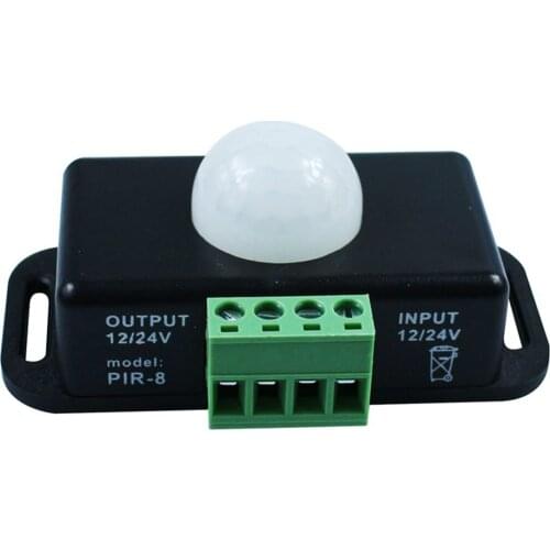 120 Degrees Automatic DC 12V-24V 8A Infrared PIR Motion Sensor Switch for LED Light M Infrared Motion Sensor Detector