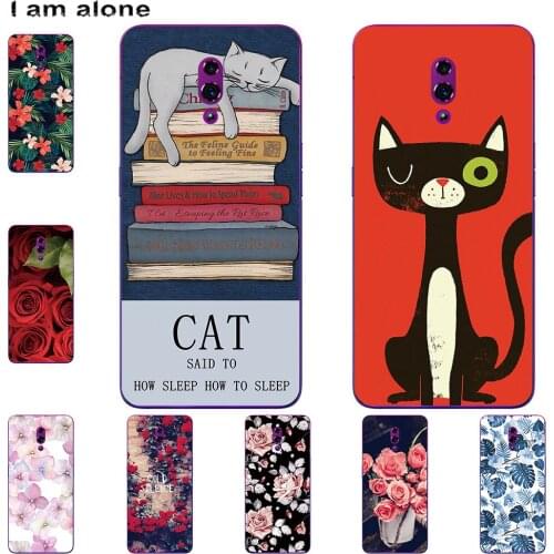 I am alone Phone Case For OPPO Reno Standart Reno Z 2019 6.4 Fashion Color Cute Cartoon Printed Paint Mobile