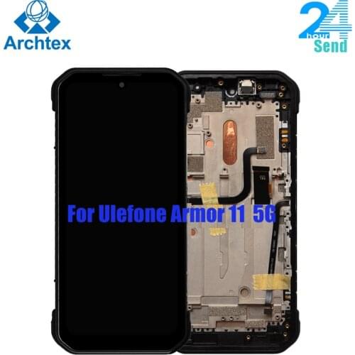 For Original Ulefone Armor 11 5G LCD Display +Touch Screen Digitizer Assembly Replacement With frame 6.1 inch Screen 1560*720P