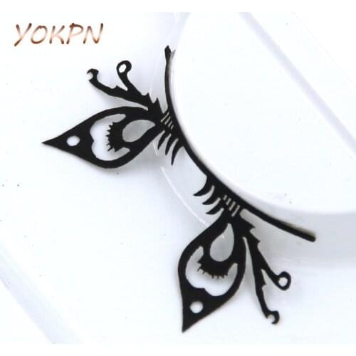 YOKPN Exaggerated Stage Makeup False Eyelashes With Money Paper-cut False Eyelashes Creative Arts Style false Eyelashes