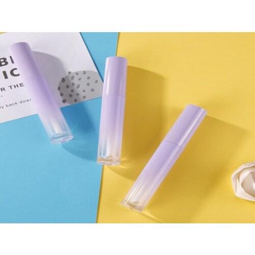 200pcs Plastic 5ml Empty Lipgloss Bottle Gradient Purple Lip Gloss Tube Makeup Cosmetics Refillable Packaging Containers
