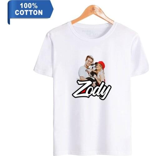ZODY Zoe & Cody T-shirts Summer 2020 New Short Sleeve Cool Top Hip-hop Tees Harajuku Casual Loose New 100% Cotton Tshirt Print