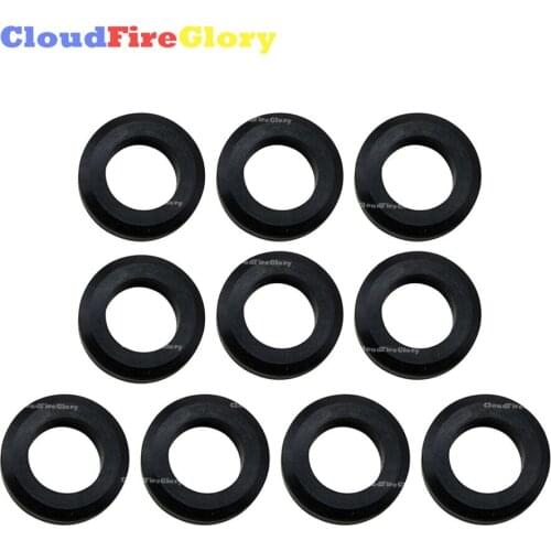 CloudFireGlory For Mitsubishi Eclipse 1990-12 Galant Lance 2.0L 10Pcs Fuel Injector Lower Seal Insulator Gasket Rubber MD087060