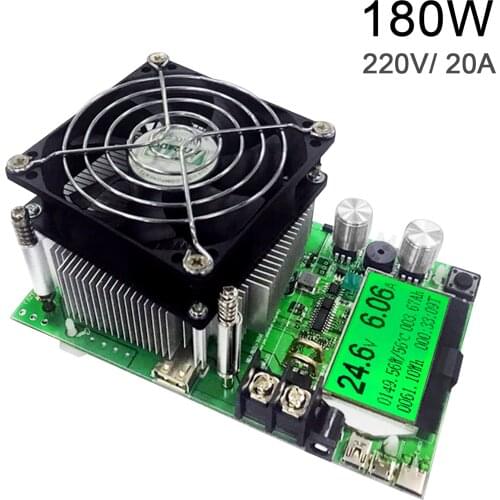 KKmoon EU 150W Electronic Load Tester Digital LCD Electronic Adjustment Constant Load Meter Battery Capacity Tester Voltmeter