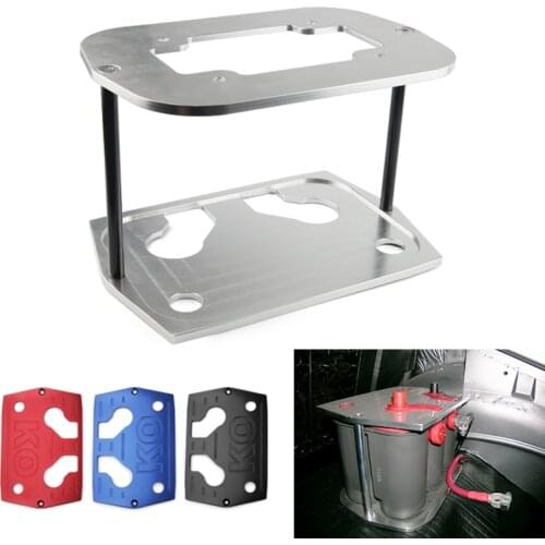 KO. Optima Polished Billet Battery Hold Down Tray Group 34 78 Red Yellow Blue TOP gogo-2757