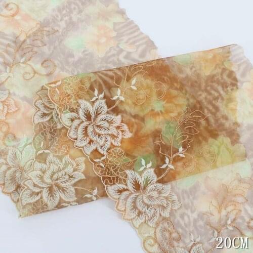 60Yards Lace Fabric Flowers Trims Trend Embroidery Sexy Bra Clothing Underwear Sewing Decoration for Sofa Curtain Accessories