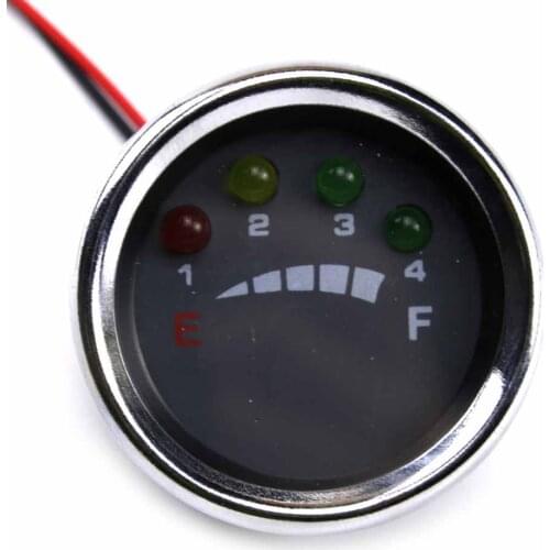 12 Volt Multi-Voltage LED Battery Meter/Gauge Indicator Battery display meter for Electric Solar, Boat,Golfcart, ATV, Forklift