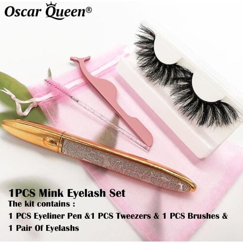 6D Mink Lashes False Eyelashes Faux Cils Lash Extension Supplies Lash Packaging Eyelash Bags Glue Eyeliner Pencil Makeup Brushes