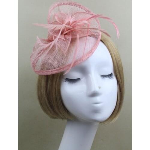 2016 New Fascinator Top Hat Hair Clip headdress Girl Dress Flower Pillbox Hat for DInner Party lady Hair Accessories