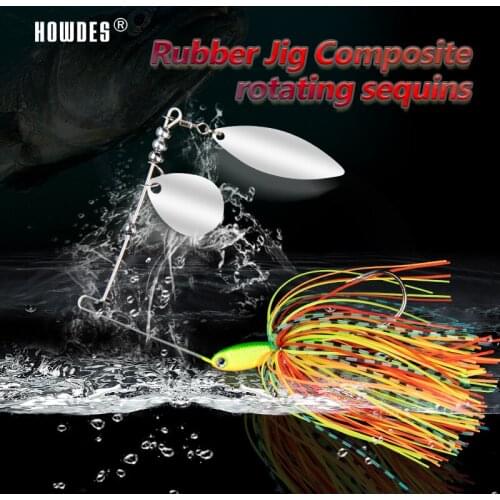 Composite glitter sequins beard guy SpinnerBait rotation surface tractor Bass, Bass fishing sea fishing boat