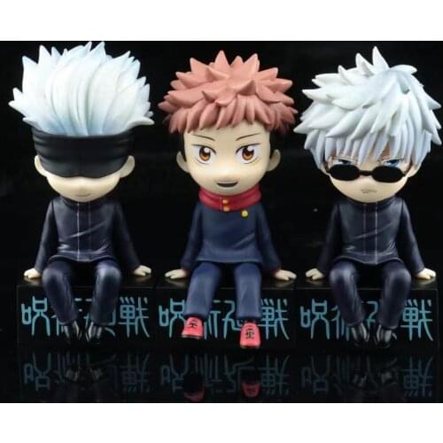 NEW 10cm PVC Jujutsu Kaisen Figurine Cute Gojo Satoru Itadori Yuji Action Figure Manga Anime Figurinhas Kawaii Doll Toys