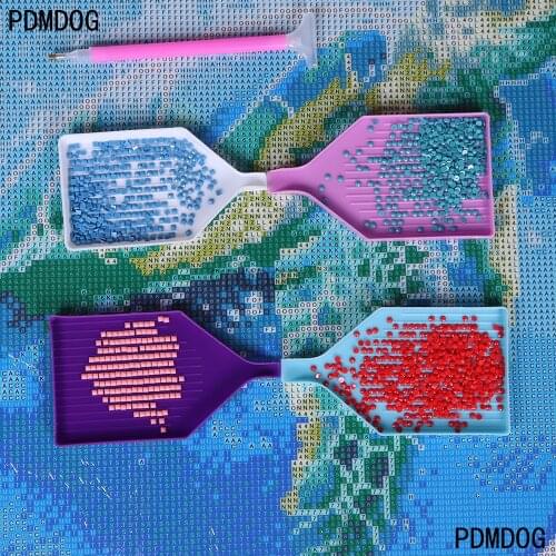 New product multifunctional diamond embroidery 4-color tray plastic rhinestone capacity DIY handmade diamond painting tool