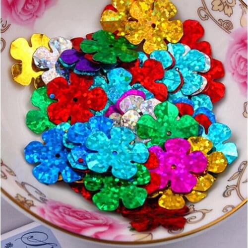 New Arrival 400pcs 20mm Five Petals Flower Loose Sequin Paillettes Sewing,Wedding Craft,Women Kids DIY Garment Accessory SFLYX