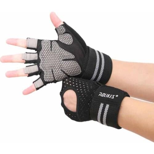 Gym Gloves Half finger Weightlifting Fitness Gloves Womens Sports Mens Anti-slip Resistance Training Exercise Wrist Gloves