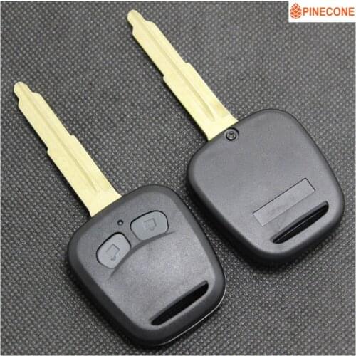 PINECONE Key Case for MITSUBISHI LANCER SOUEAST SOVERAN Car 2 Button Uncut Blade Replaceable Remote Vehicle Key Shell Casing Fob