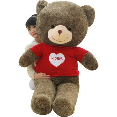 Plush Teddy Bear With T-shirt Stuffed Animals Bear Plush Toys Teddy Bear Doll Lovers Valentines Day Birthday Present