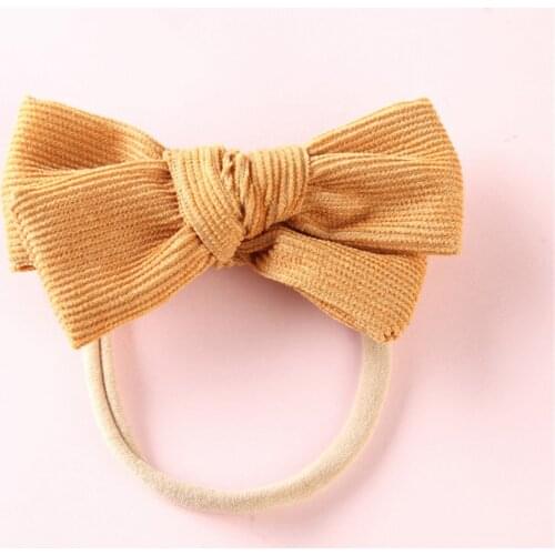 Baby Girls Headband Infant Toddler Solid Color Bow Hairband Hair Band Accessories Toddler Headwear Casual Headbands Baby Gifts