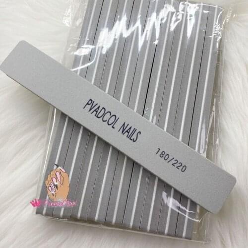 Pro Double Sided Manicure Acrylic Nail Art Files Buffer Sponge Sanding Block 180/200 Grit Pack of 10