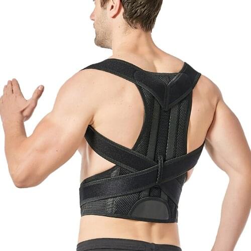Adjustable Magnetic Bone Posture Corrector Back Support Shoulder Brace Pain Relief Lumbar Scoliosis Straightener Elastic Belt