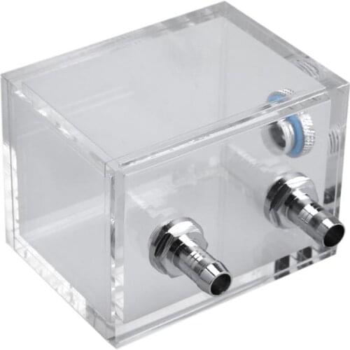 2019 New 200ML Water Tank G1/4 2 thread for PC Water Cooling System with 2pcs Tube Connecters 1pc Block for PC Cooling Fan