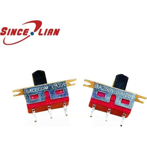 SALECOM 3 Pin 2 Kam Ming Lehui Water Gun Refit Fitting 6A Micro move toggle Maintained SPDT Mini SPDT Push-pull Slide Switch