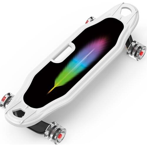 Cool Design 25'' Big Cruiser Fish Skateboard PU Flashing Wheel Senior Men Women Skate Board Longboard Double Rocker Board Skate