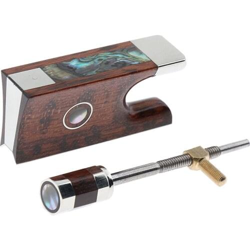 Snakewood Bow Frog White Dots Inlay With Screw For 4/4 3/4 Violin Accessory