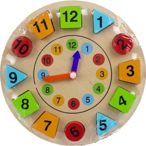 Creative Wooden Children Playing Toys Color Numbers Shape Appreciation for