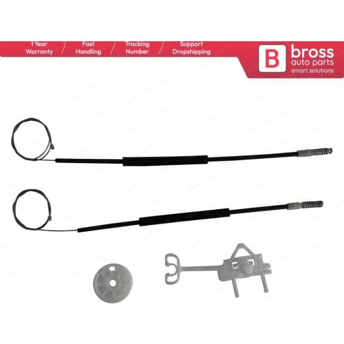 Bross Auto Parts BWR5291 Power Window Regulator Repair Set Rear Left Door 51898679 for Fiat Linea. Fast Shipment Made in Turkey