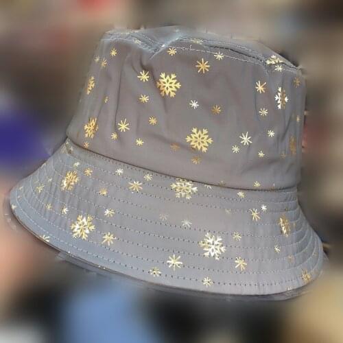 Winter hats for women bucket hat панамы Fashion Small reflective star fishing hat men hat outdoor Warm basin hat