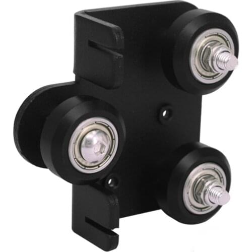 1PC 3D Printer 2020 Openbuilds V Slot gantry plat set slide plate pulley for CR-10 / Ender-3 Metal Extruder Nozzle Fixing wheels