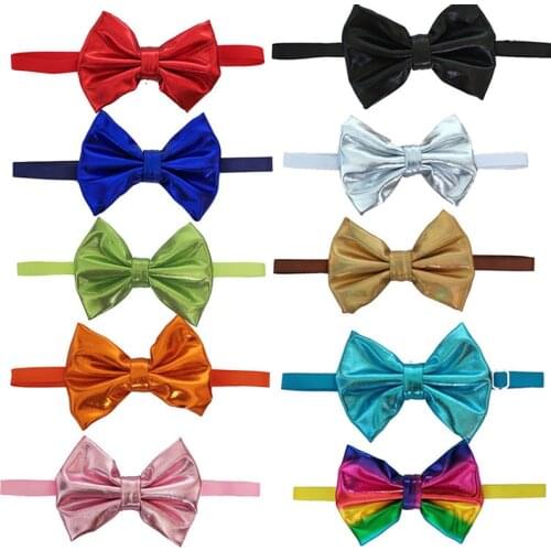 100pcs Large dog Bow Ties fabric bowtie Adjustable Dog Grooming Accessories for large middle dog Grooming Products