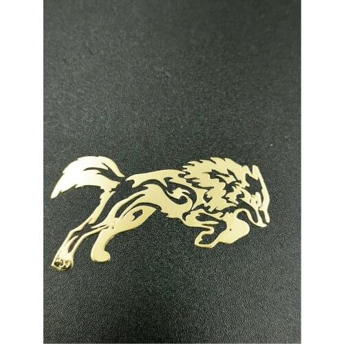 2pcs Metal Swift Wolf Badge Chrome Decal Logo Signs Mobile Phone Cellphone Laptop Ipad Case Cover Box Skin Stickers Car Sticker