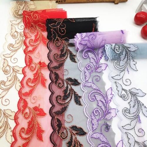 2020new lace fabric for sale floral trimming lace ribbon for sewing accessories curtains diy crafts handmade supplies 2yards