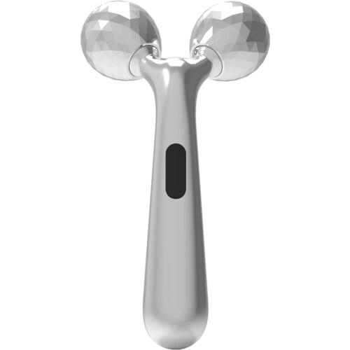 3D Microcurrent Roller V-Face Massager Face Lift Roller Massager V Shape Wrinkle Double Chin Remover Firm Lifting Thin Face