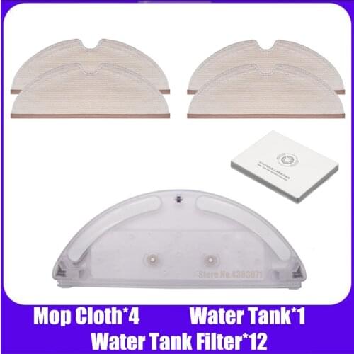 Xiaomi Roborock S50 S51 S5 S6 S55 T60 T61 accessories Suitable for Xiaomi Vacuum Cleaner 2 Parts Mop Cloth Water Tank Filter