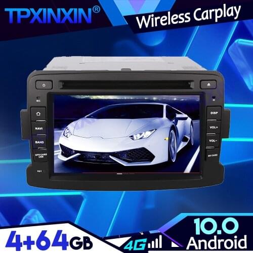 Android 10.0 4+64G DSP PX6 IPS Carplay For RENAULT DUSTER 2012-2016 Tape Recoder Multimedia Player Head Unit Navi GPS Auto Radio