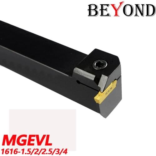 BEYOND MGEVL1616-1.5/2/2.5/3/4 Threading Turning Tool Holder Insert Cemented Carbide Blade Used For Cutting Factory Outlet 100