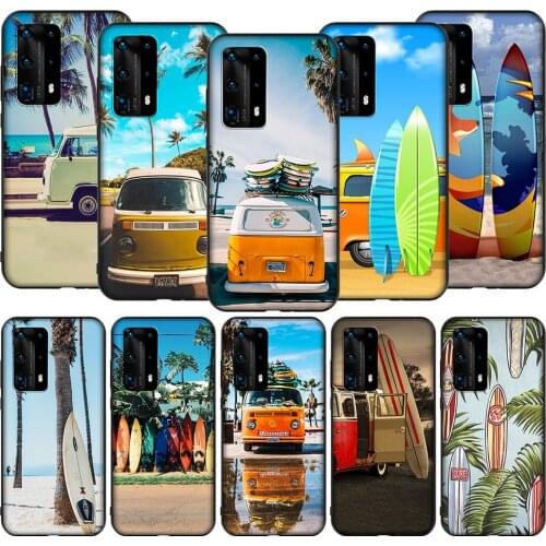 T41 Combi Van Surf Case for Huawei P9 P10 P20 P30 P40 Y6 Y7 Y9 Lite Pro Max Prime Mini 2019