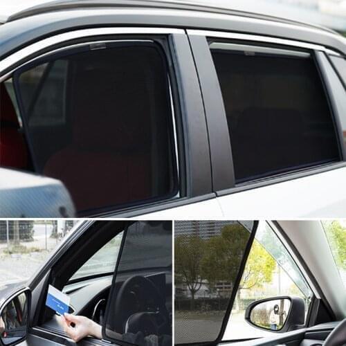 For Mazda Axela Hatchback 2013-2018 Windshield Car Sunshade Rear Side Window Blind Sun Shade Magnet Child Visor Mesh Curtain