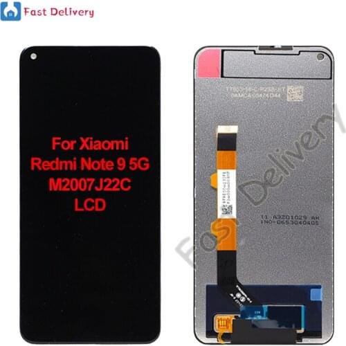 For Xiaomi Redmi Note 9 5G M2007J22C LCD Display Touch Screen Digitizer Assembly For Redmi Note 9 5G lcd Replacement Accessory